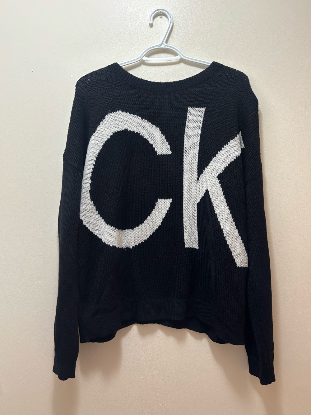 Calvin Klein CK knit sweater loose cozy casual fit